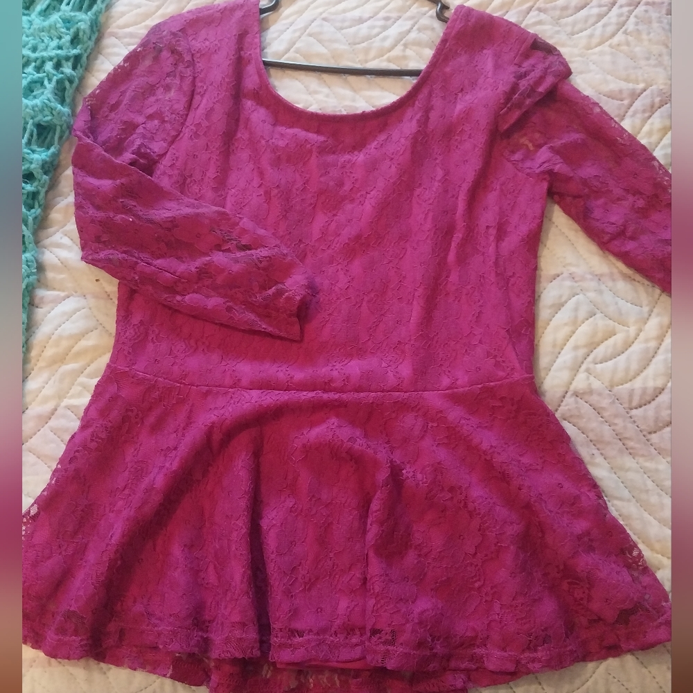 Women's size L dressy lace over nylon
